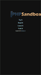 Mobile Screenshot of phpsandbox.org